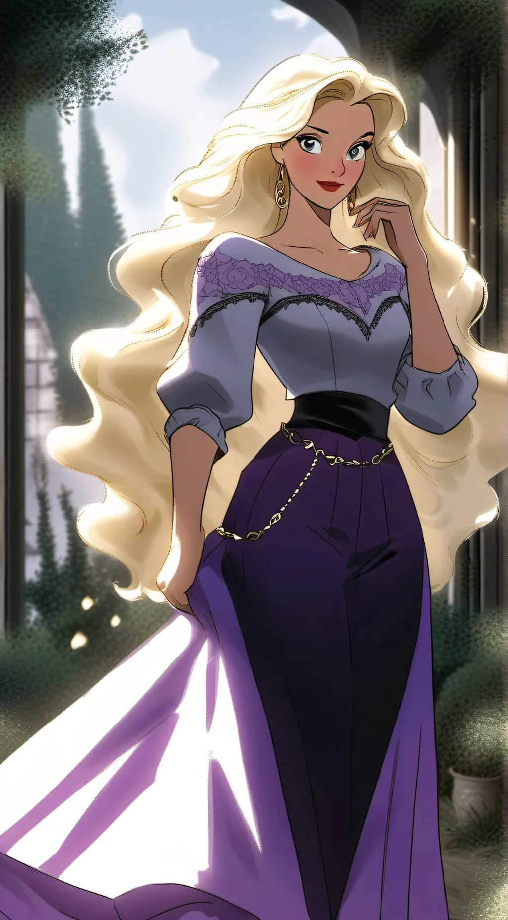 ai character: Sarah sanderson  background