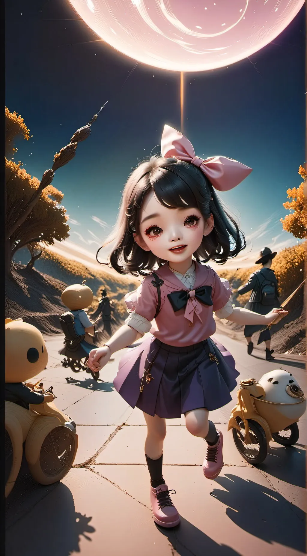 ai character: Seek girl as a kid background