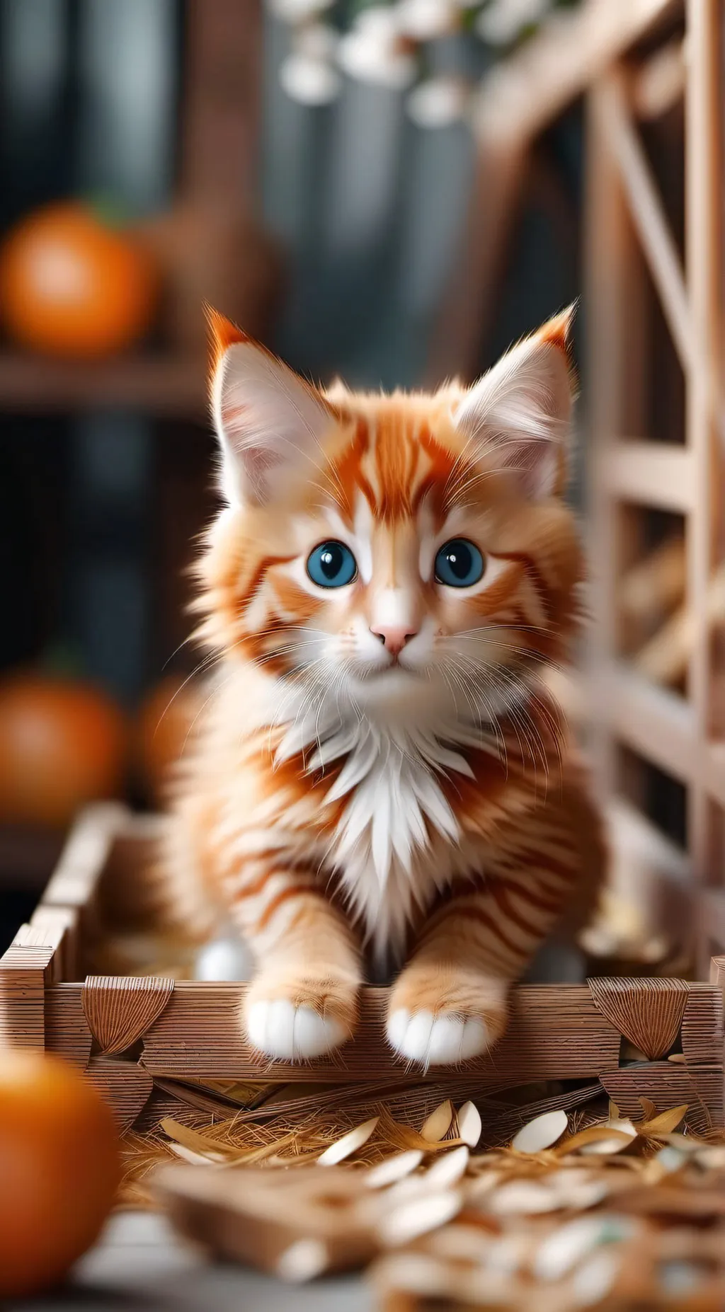 ai character: fluffy background