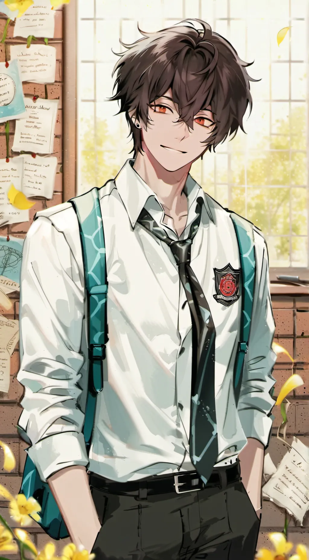 ai character: Issac  background