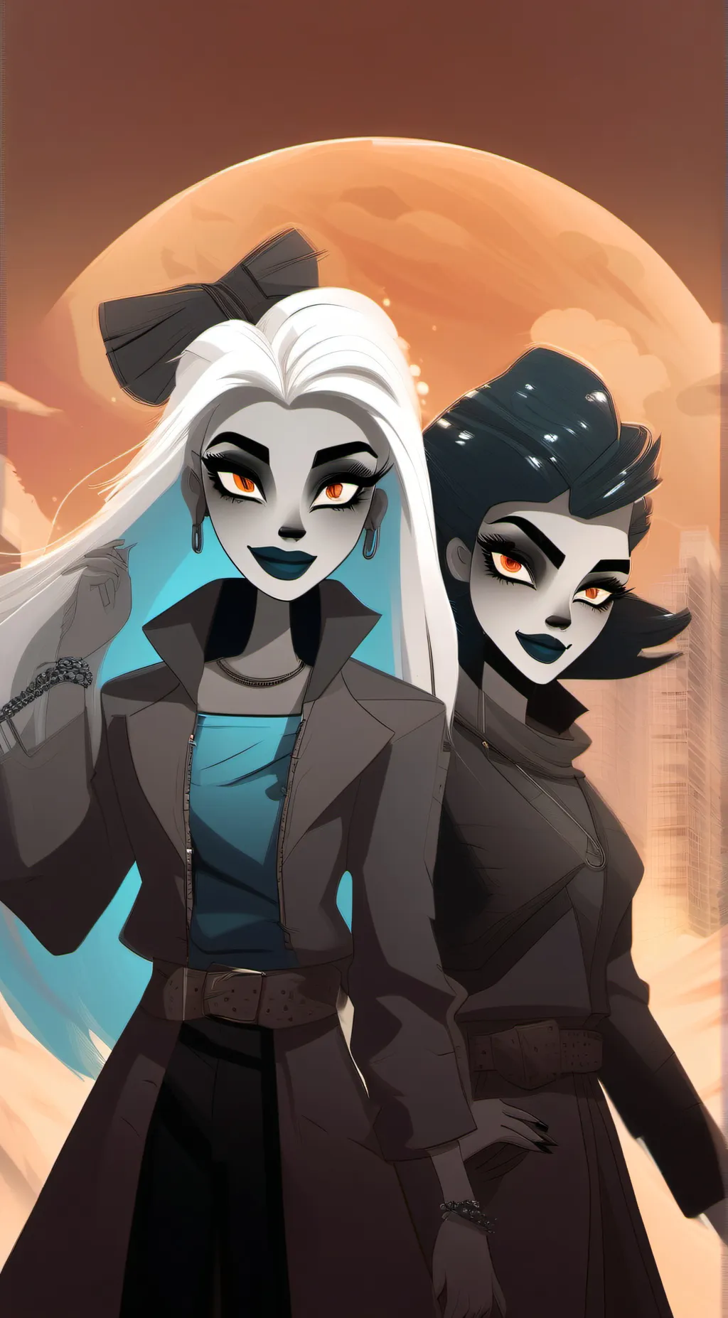 ai character: Gliz and Glam background