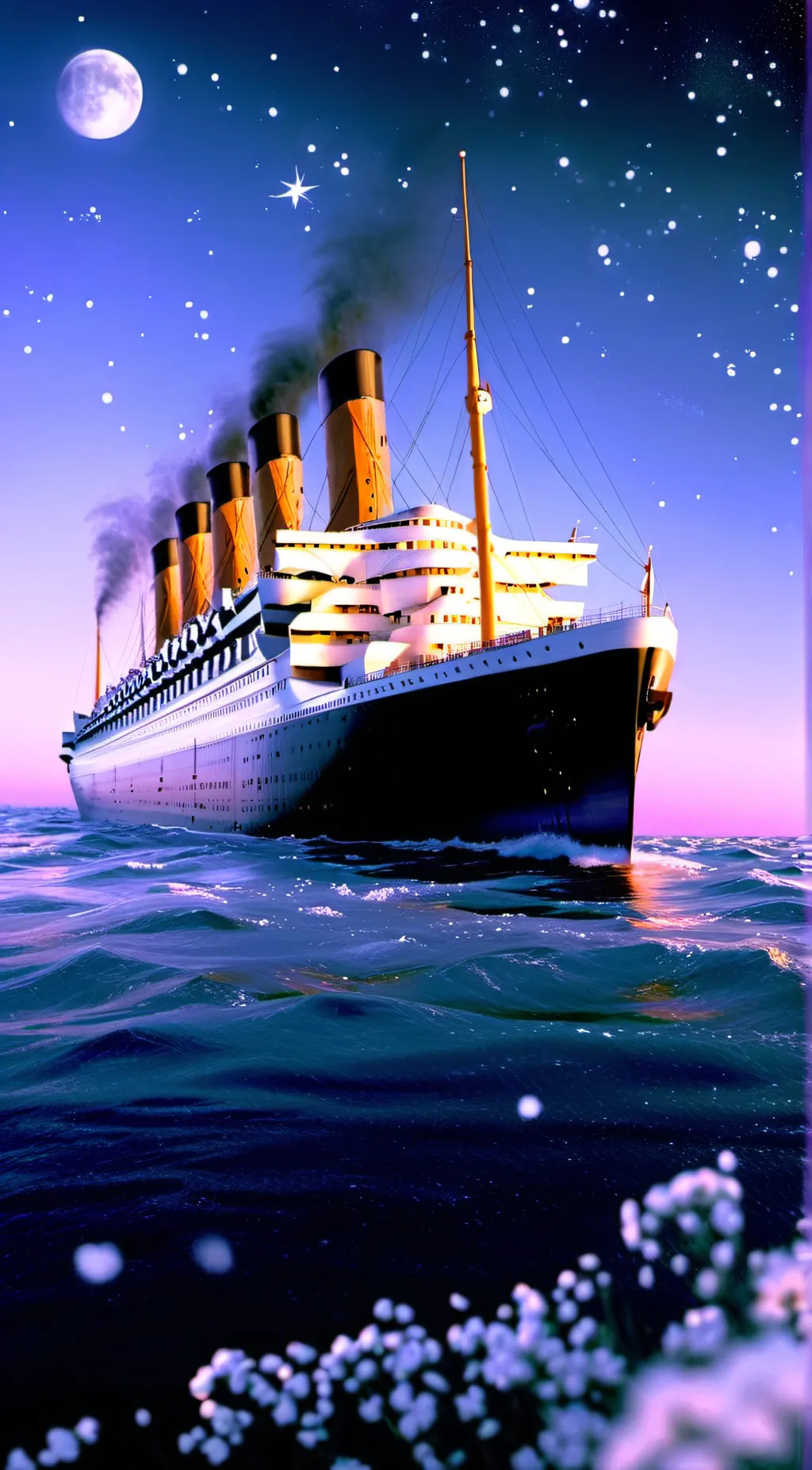 ai character: Titanic background