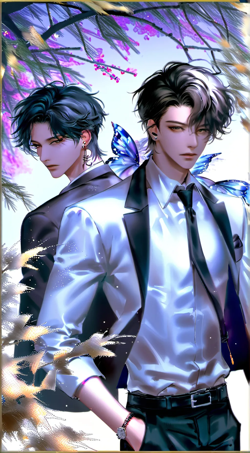 ai character: Nick and Alex  background