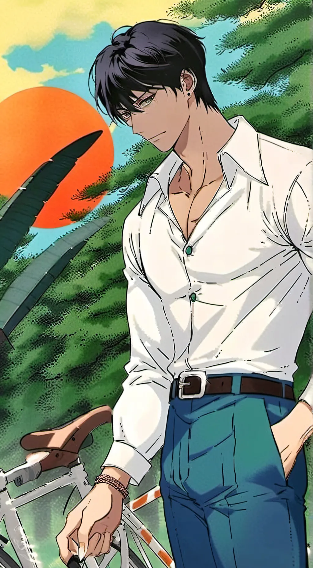 ai character: marky background