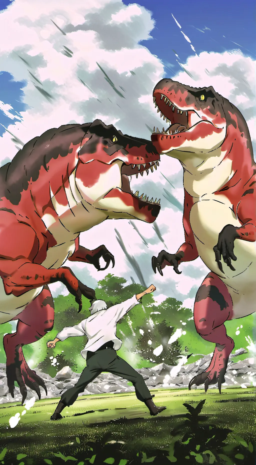 ai character: Camp Cretaceous  background