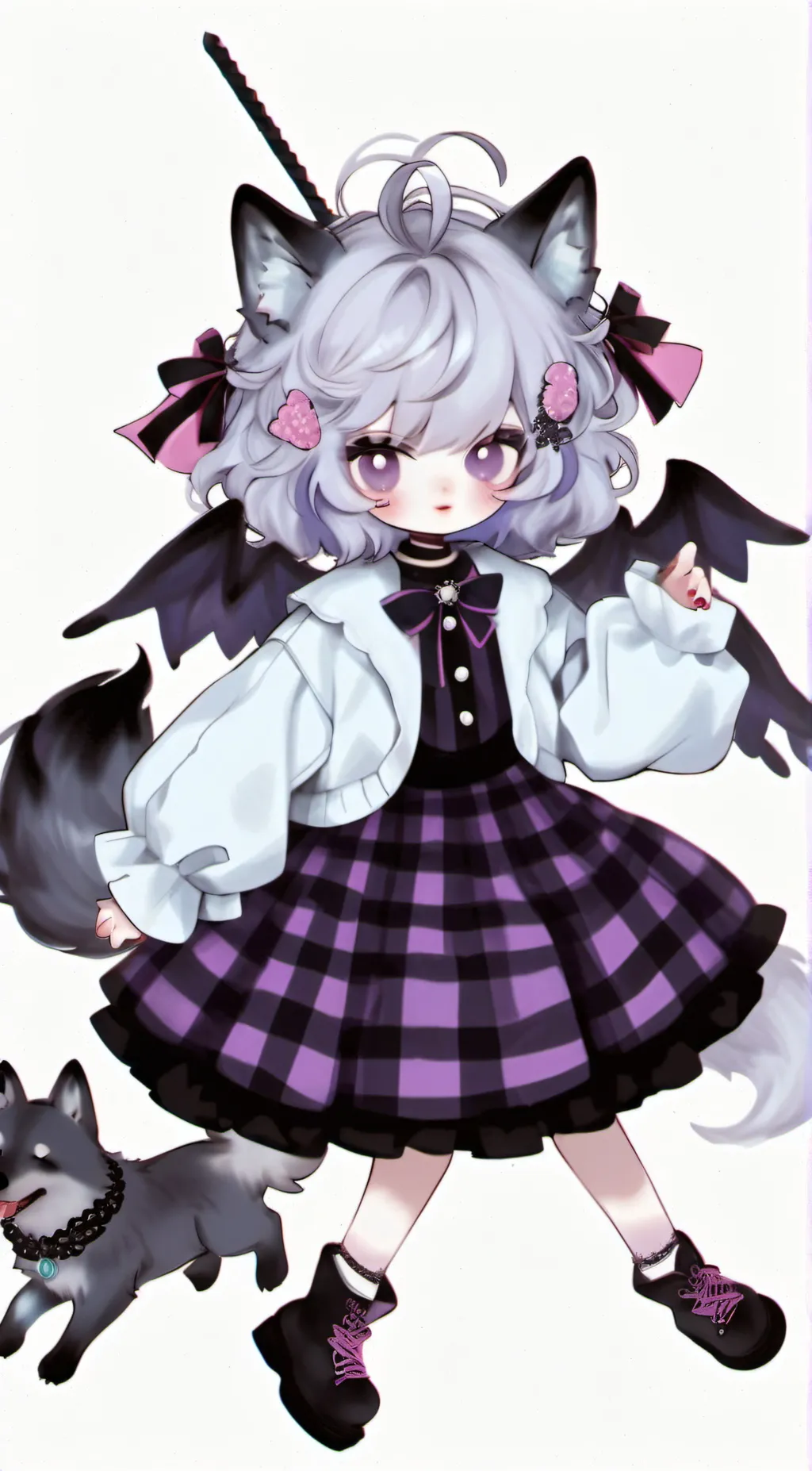 ai character: angla casater background