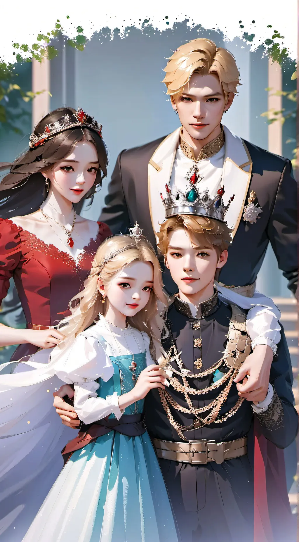 ai character: The royals family background
