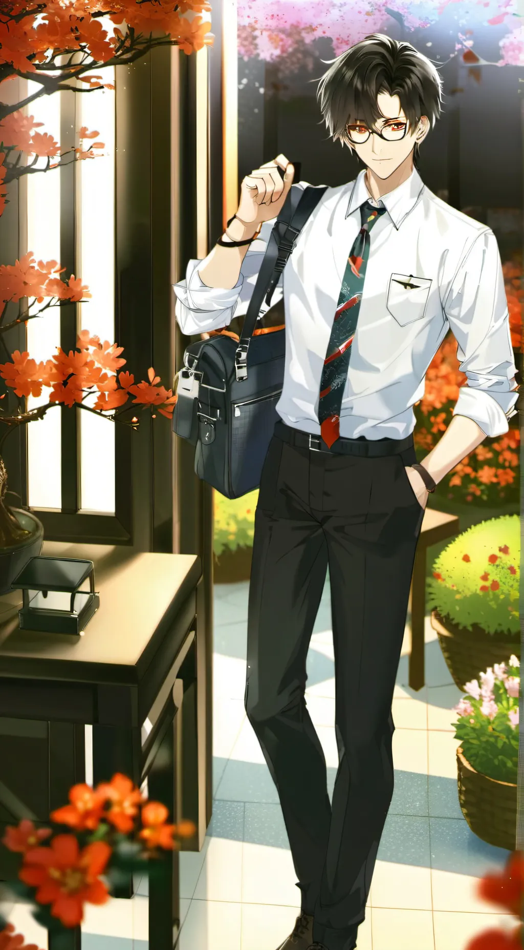 ai character: The principal  background