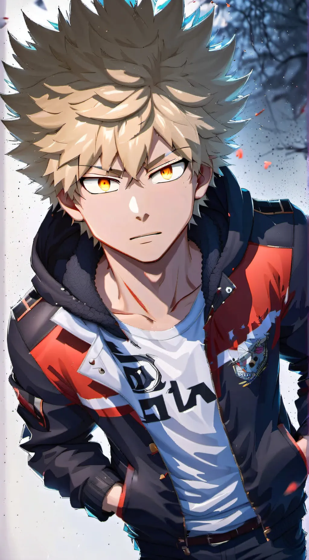 ai character: Katsuki bakugo background