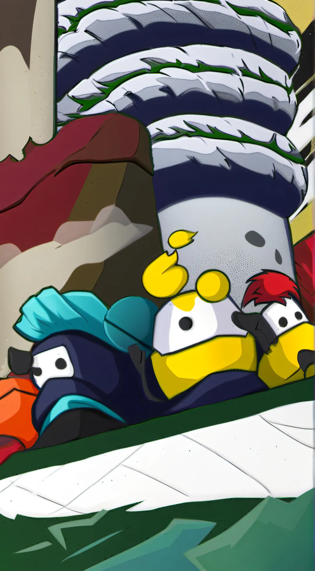 ai character: Amoung Us FNF background