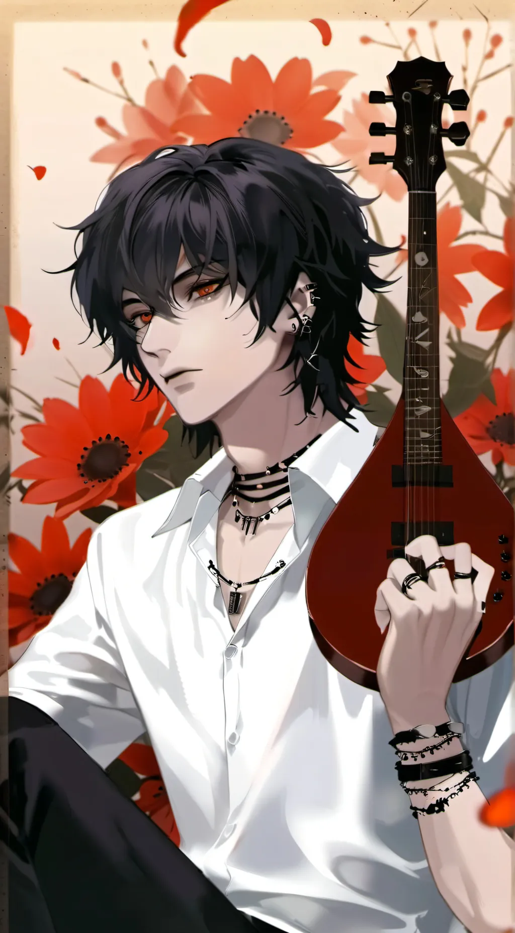 ai character: •Justin• background