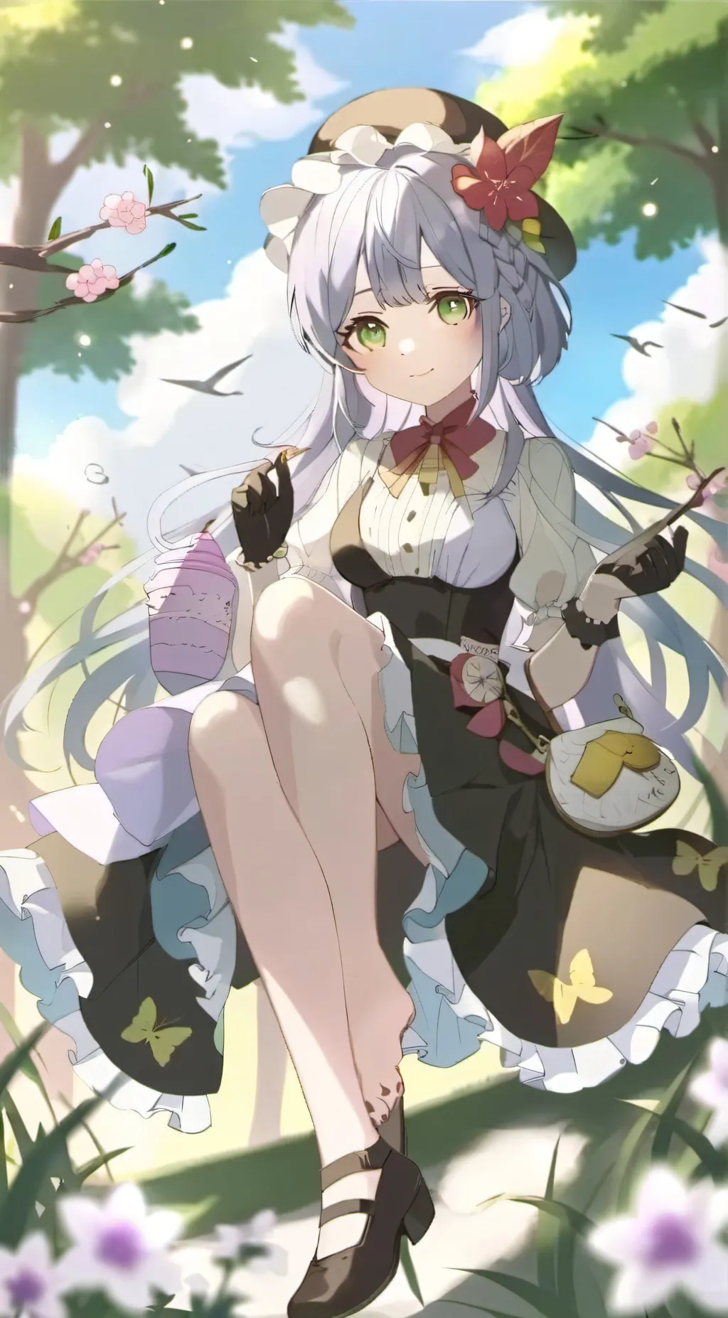 ai character: love mina background