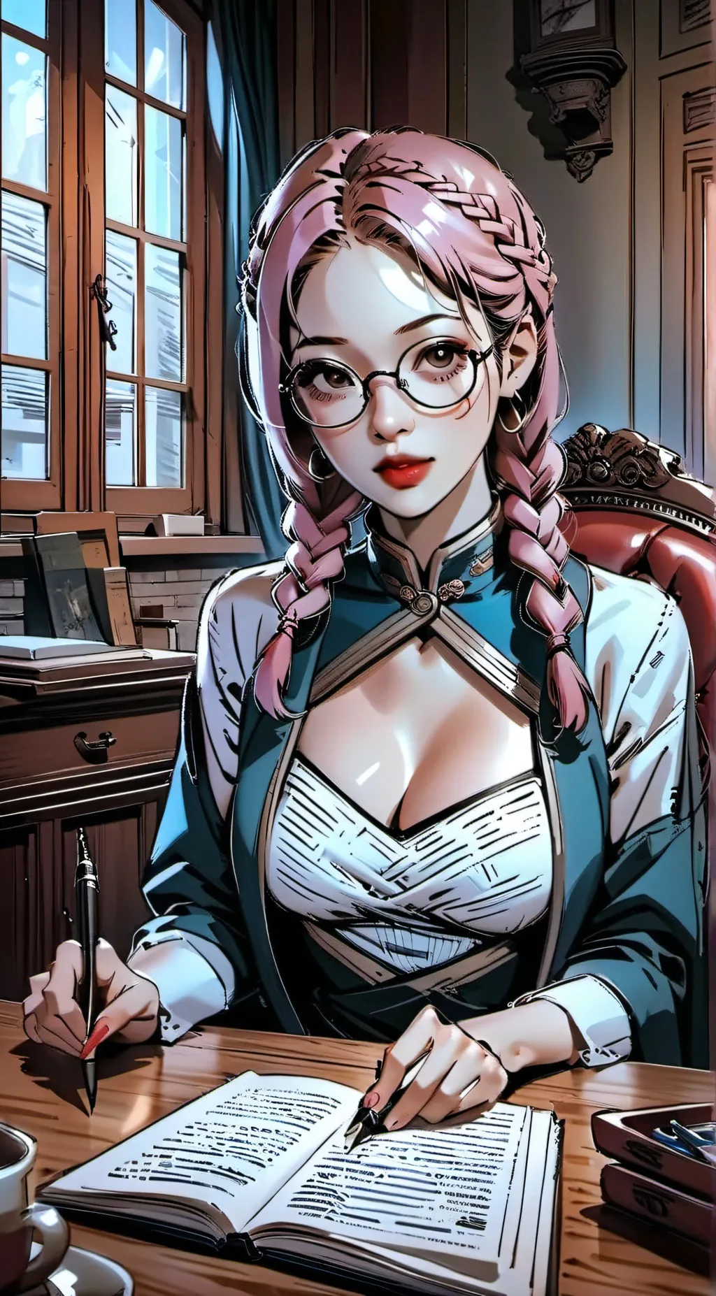 ai character: Yupo background