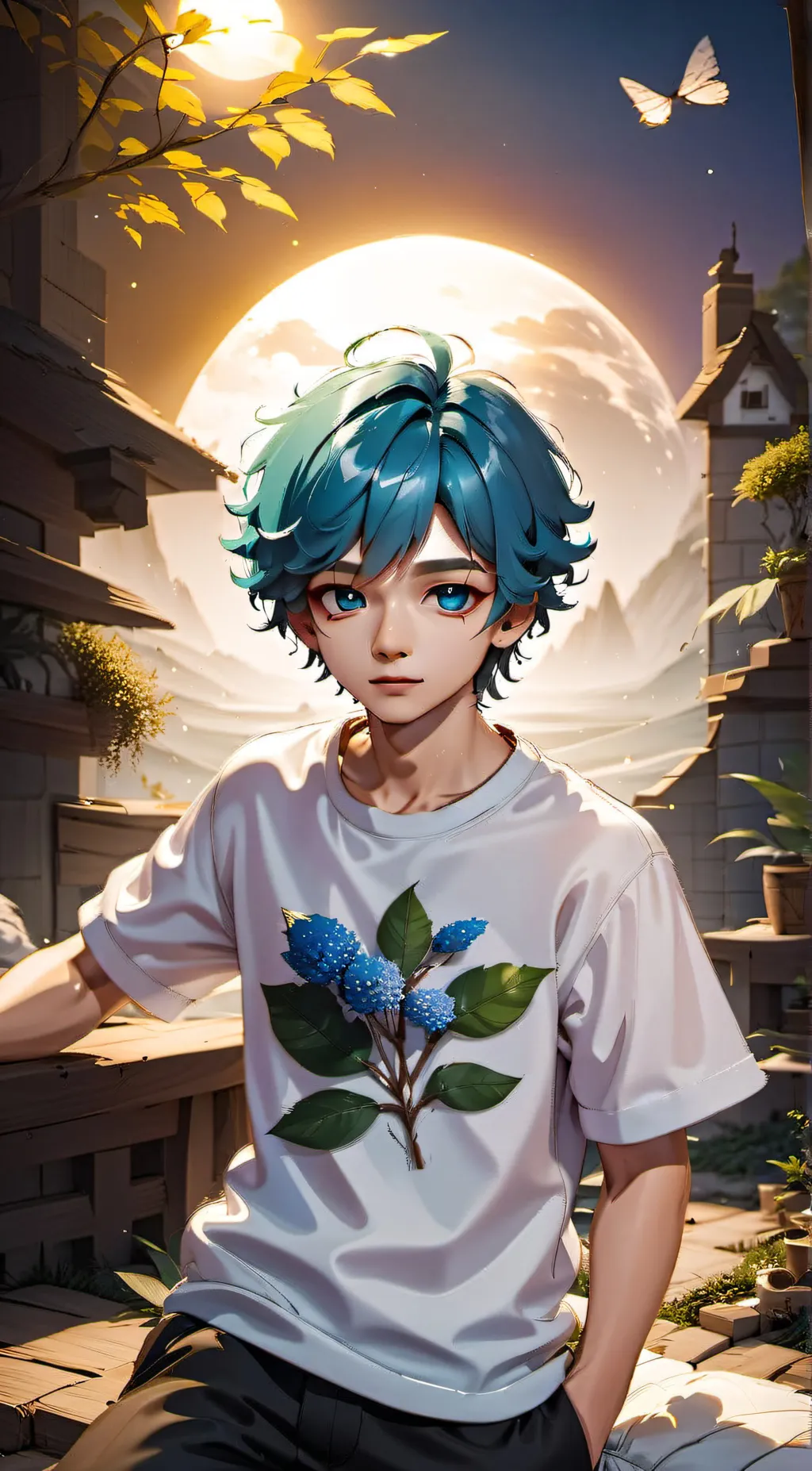 ai character: earth  background