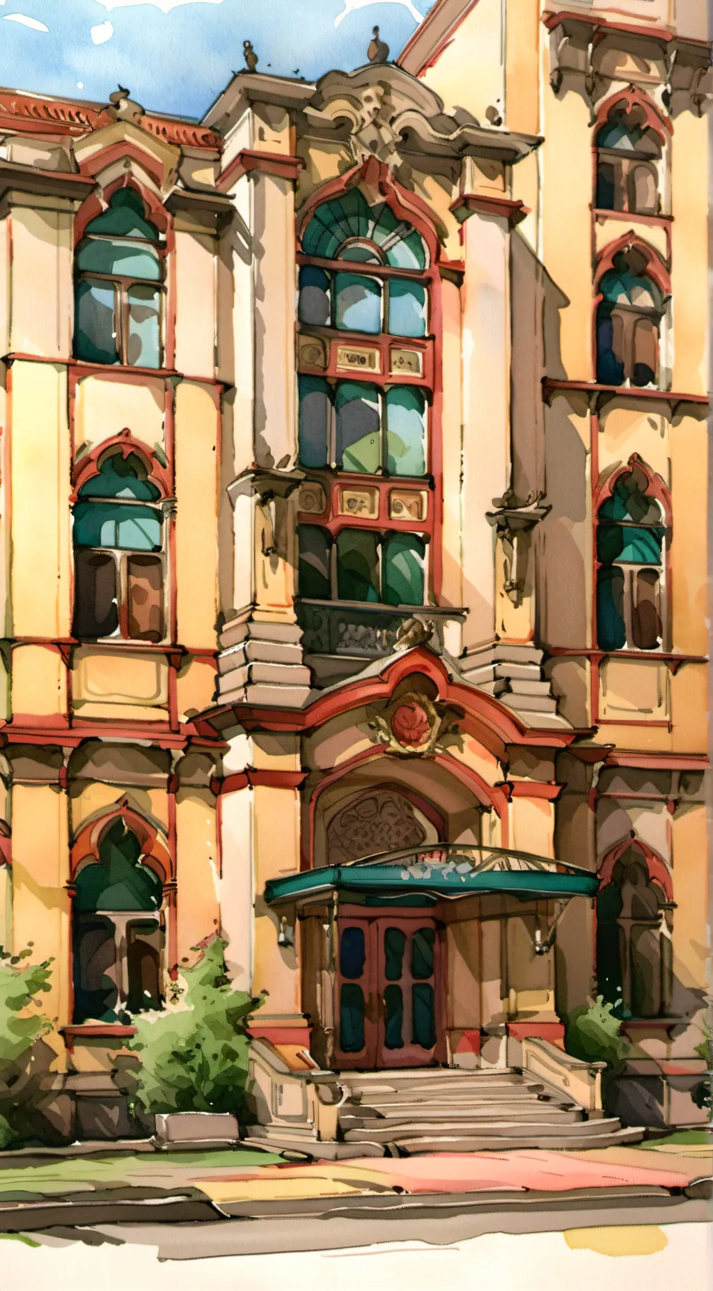 ai character: hazbin school 🎒🏫  background