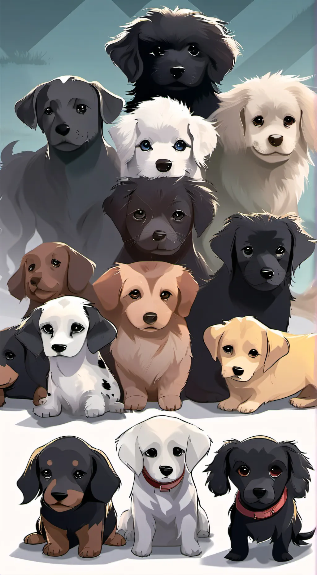 ai character: puppy daycare background