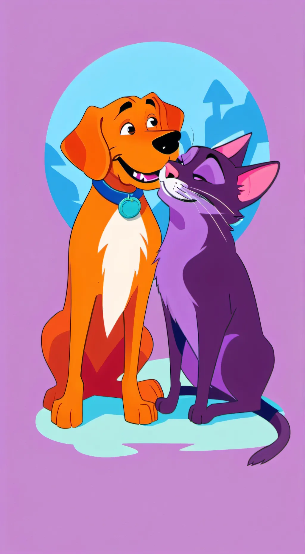 ai character: smiling critters  background