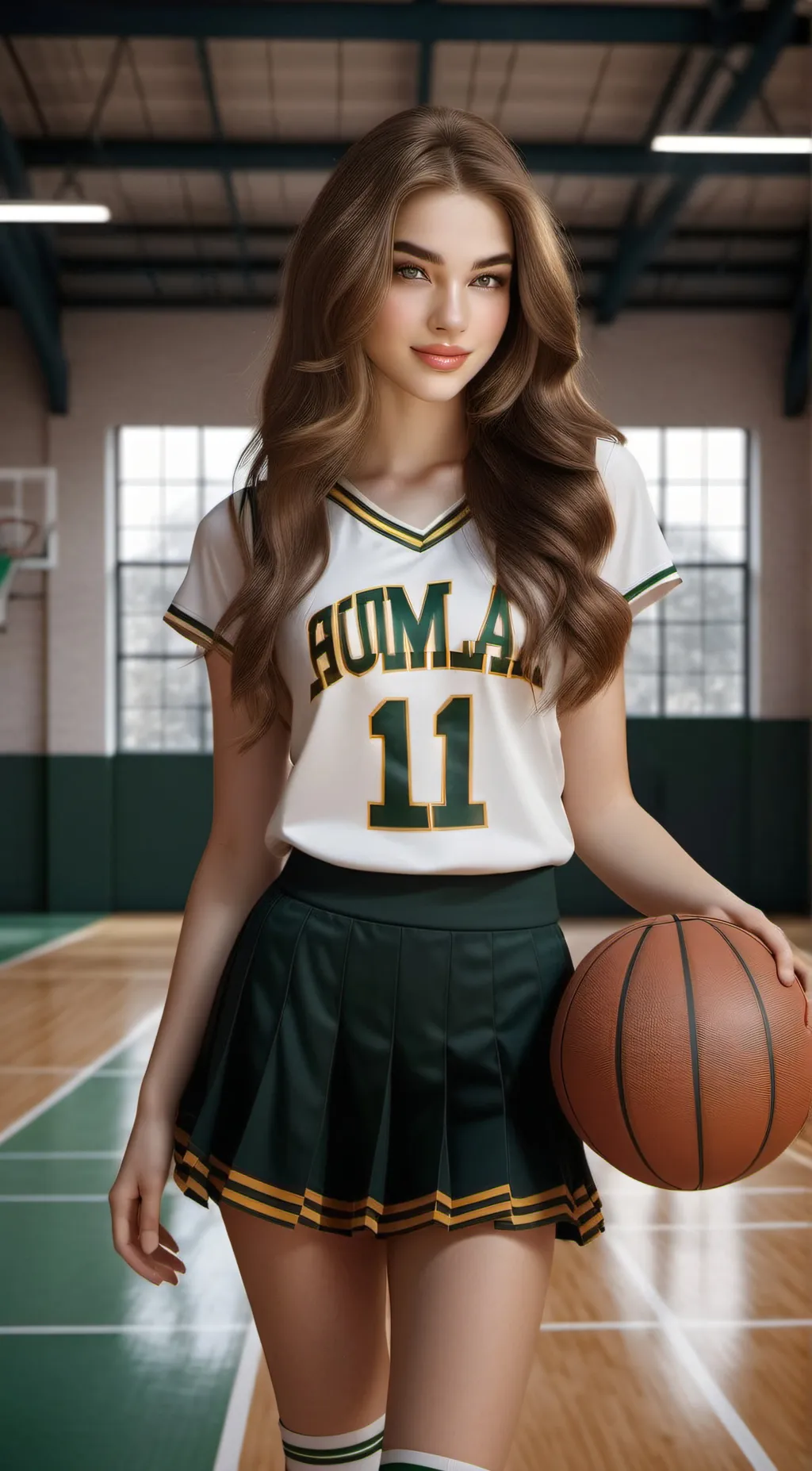 ai character: Violet background