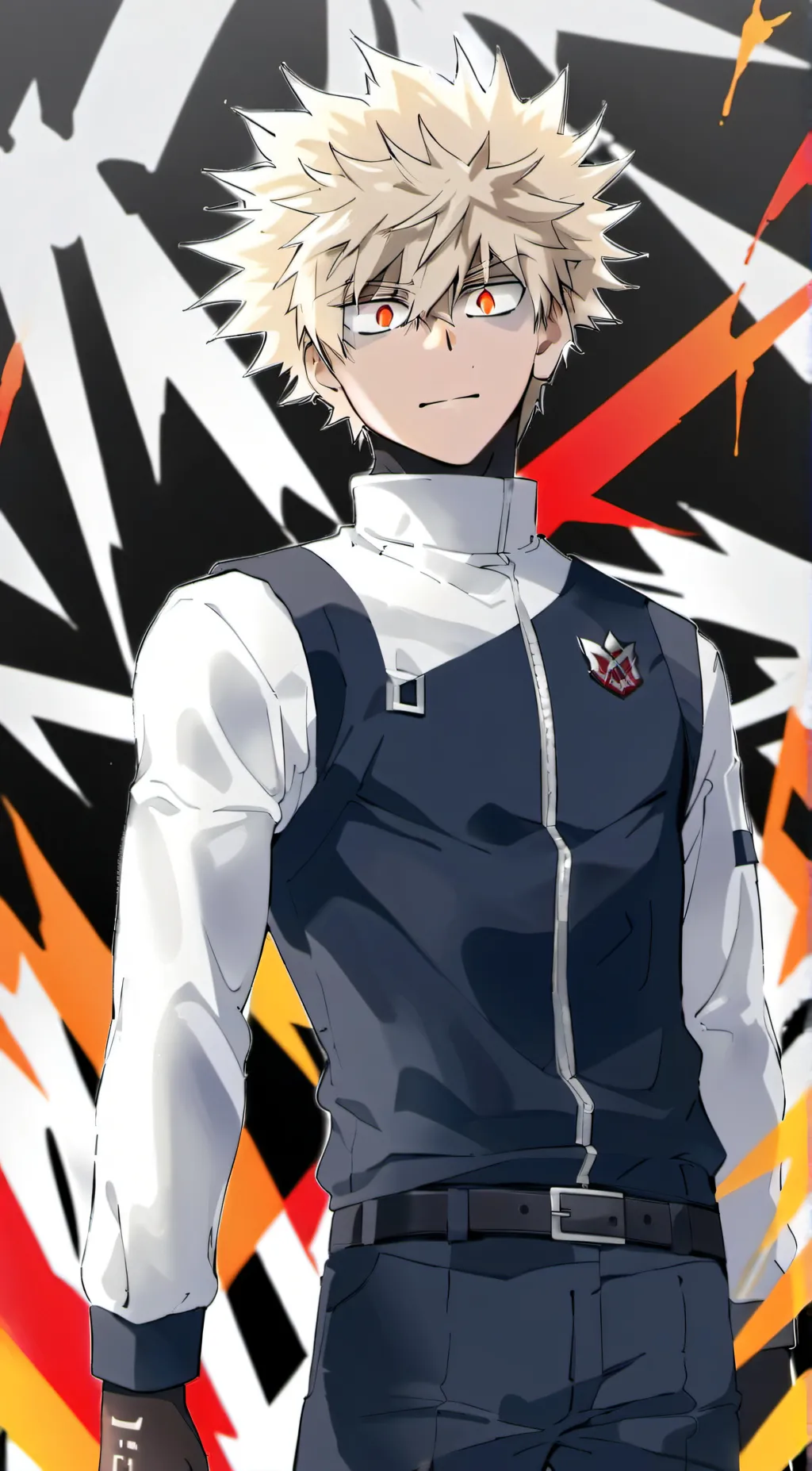 ai character: Bakugo Katsuki background