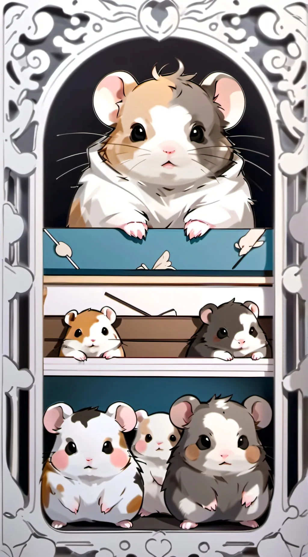 ai character: fluffy pony background