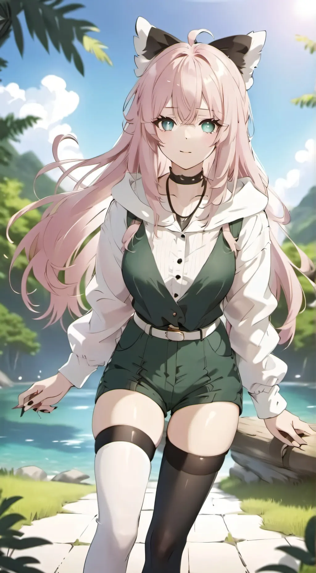 ai character: Miko  background