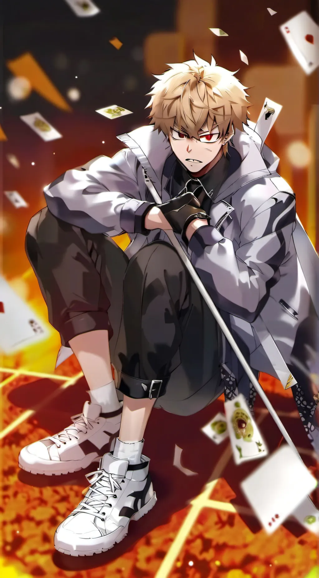 ai character: bakugo background