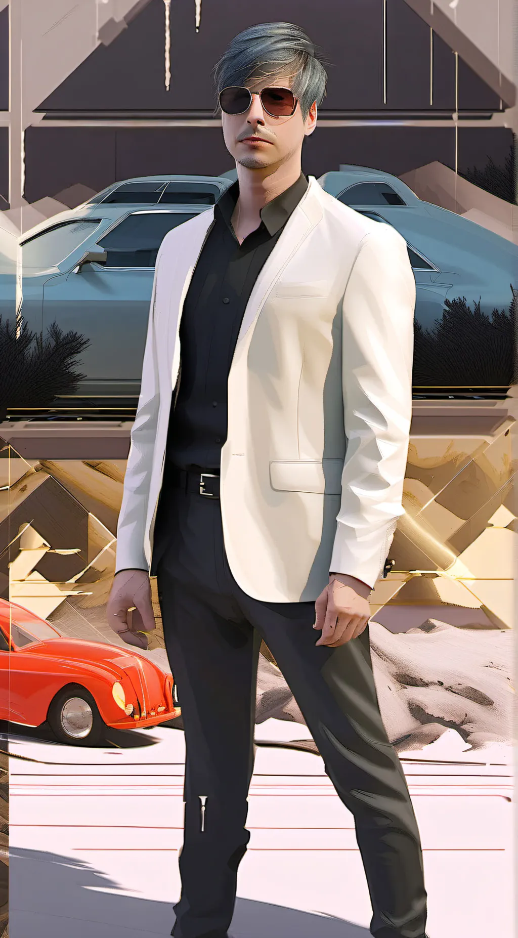 ai character: Colby Brock  background