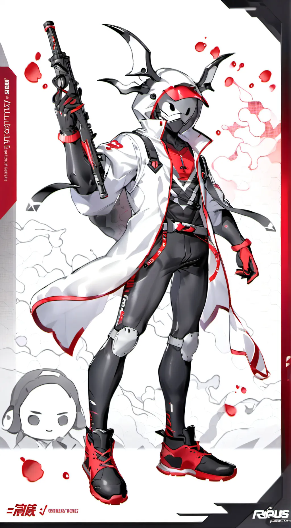 ai character: FNF Among us background