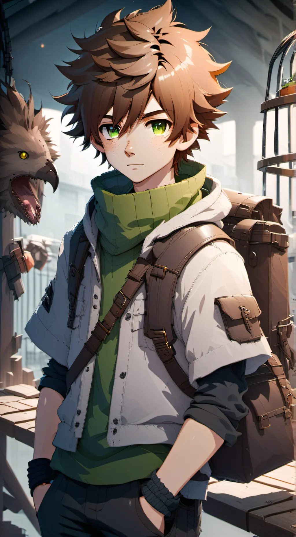 ai character: Tyler Halldren background