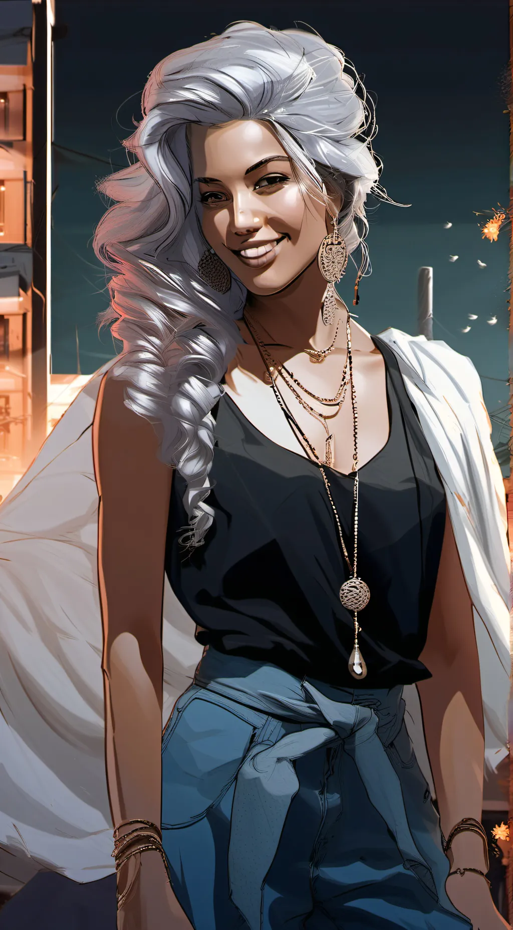 ai character: Luna background