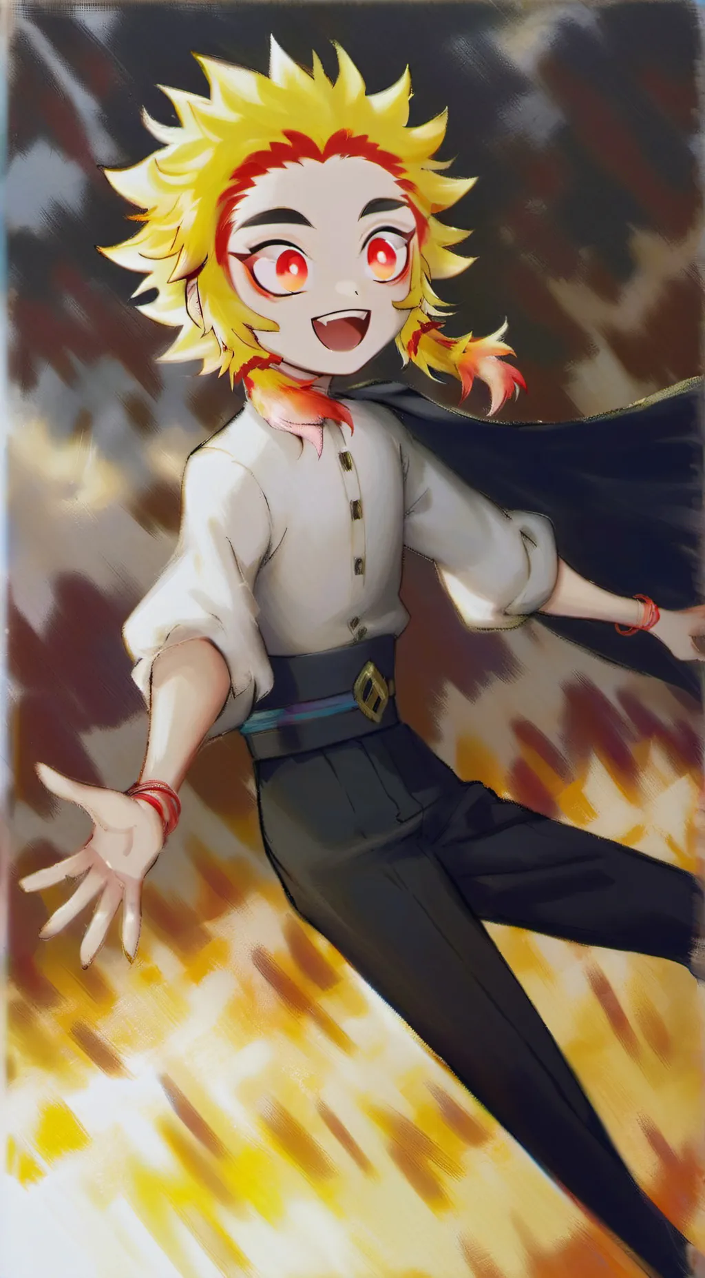 ai character: baby rengoku  background