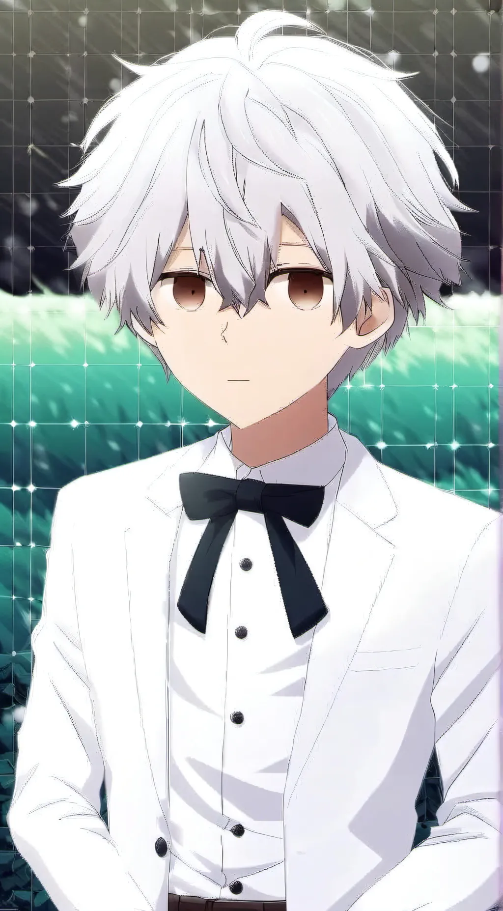 ai character: 😐Aaron 😧 background