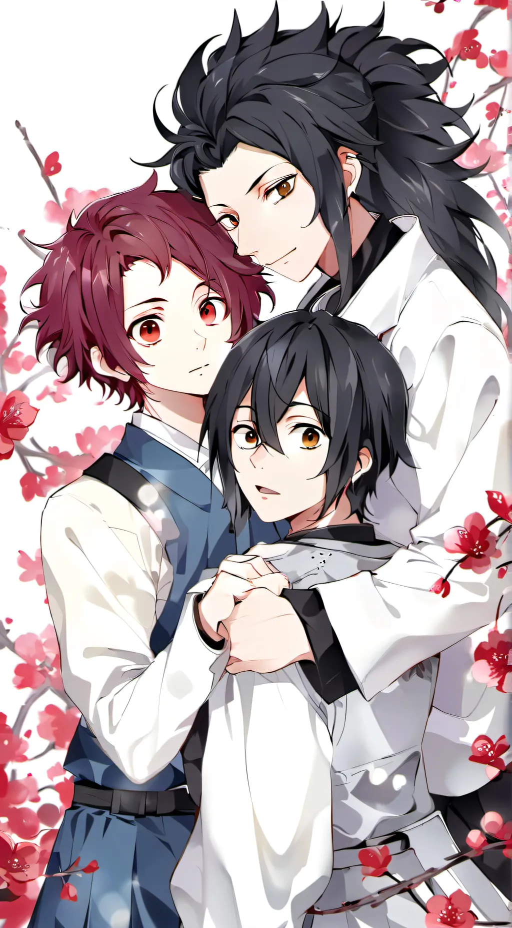 ai character: Muichiro & tanjiro background