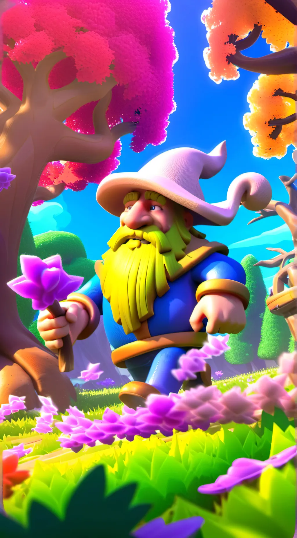 ai character: whacky wizards background