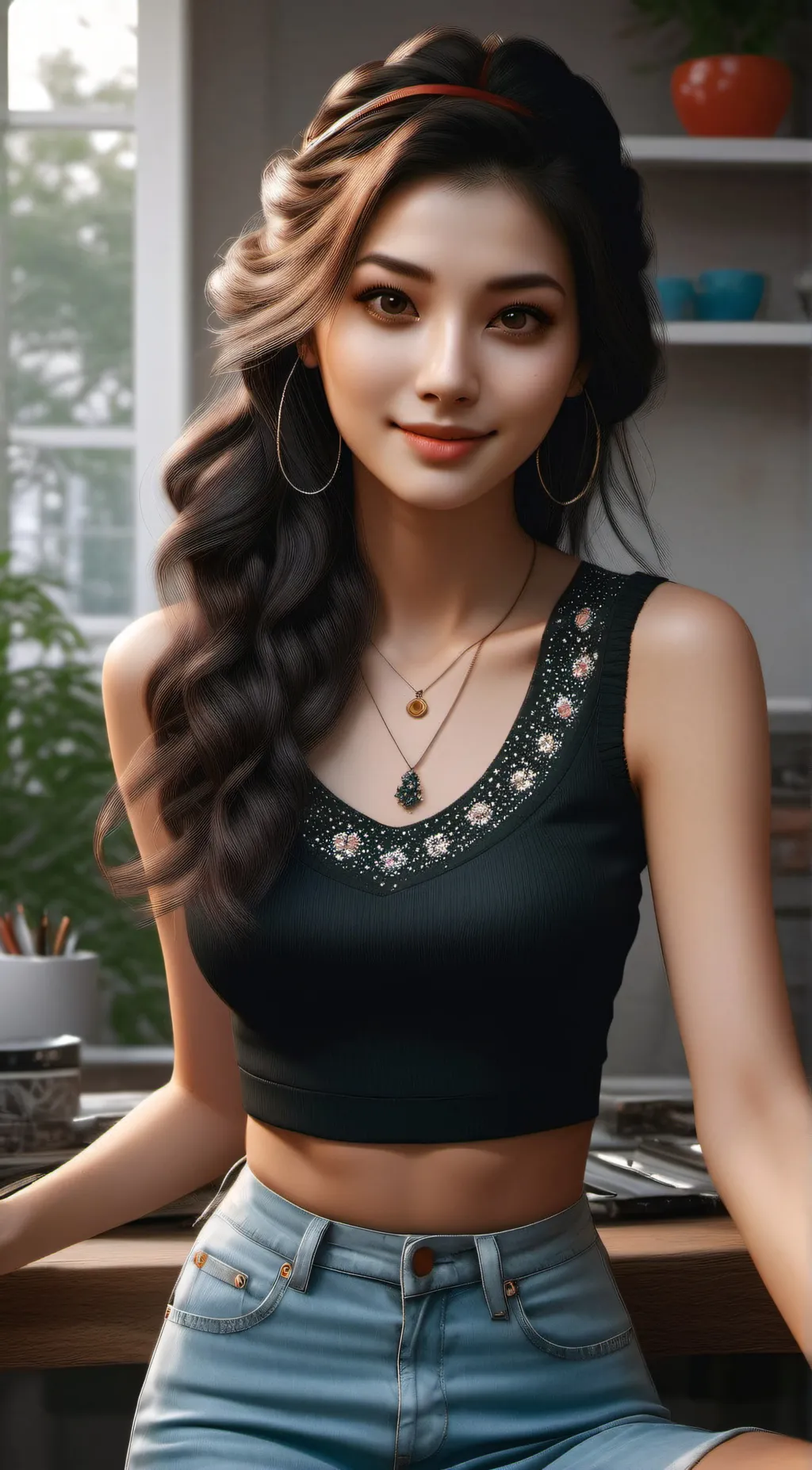 ai character: Sarah  background