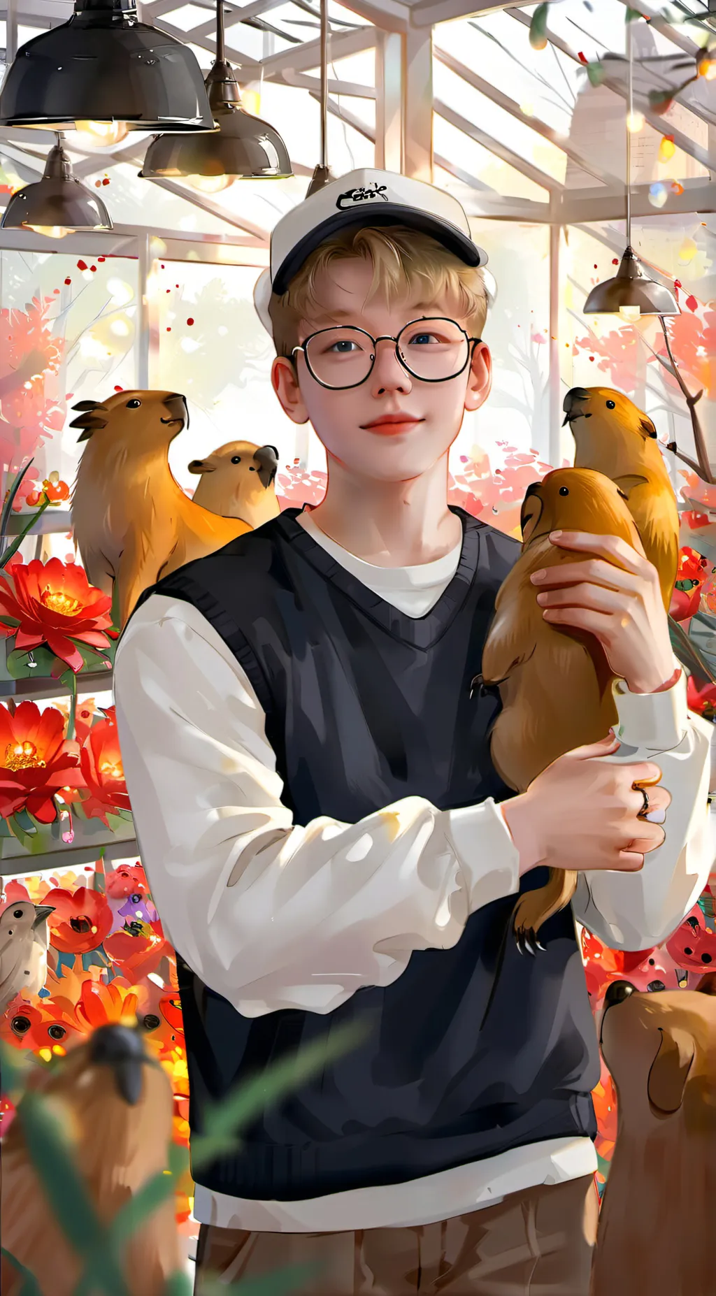 ai character: Capybara leader background