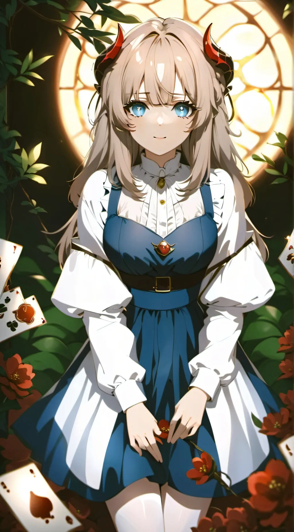 ai character: demon girl background