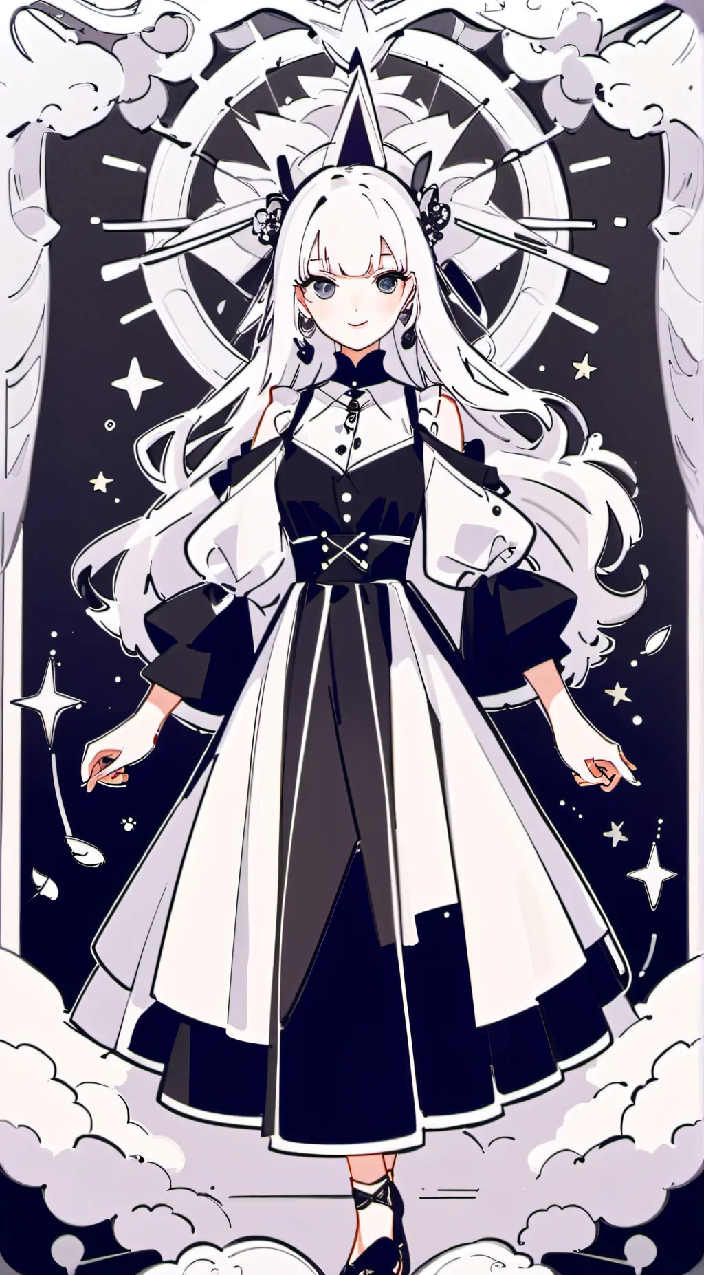 ai character: smiling critters background