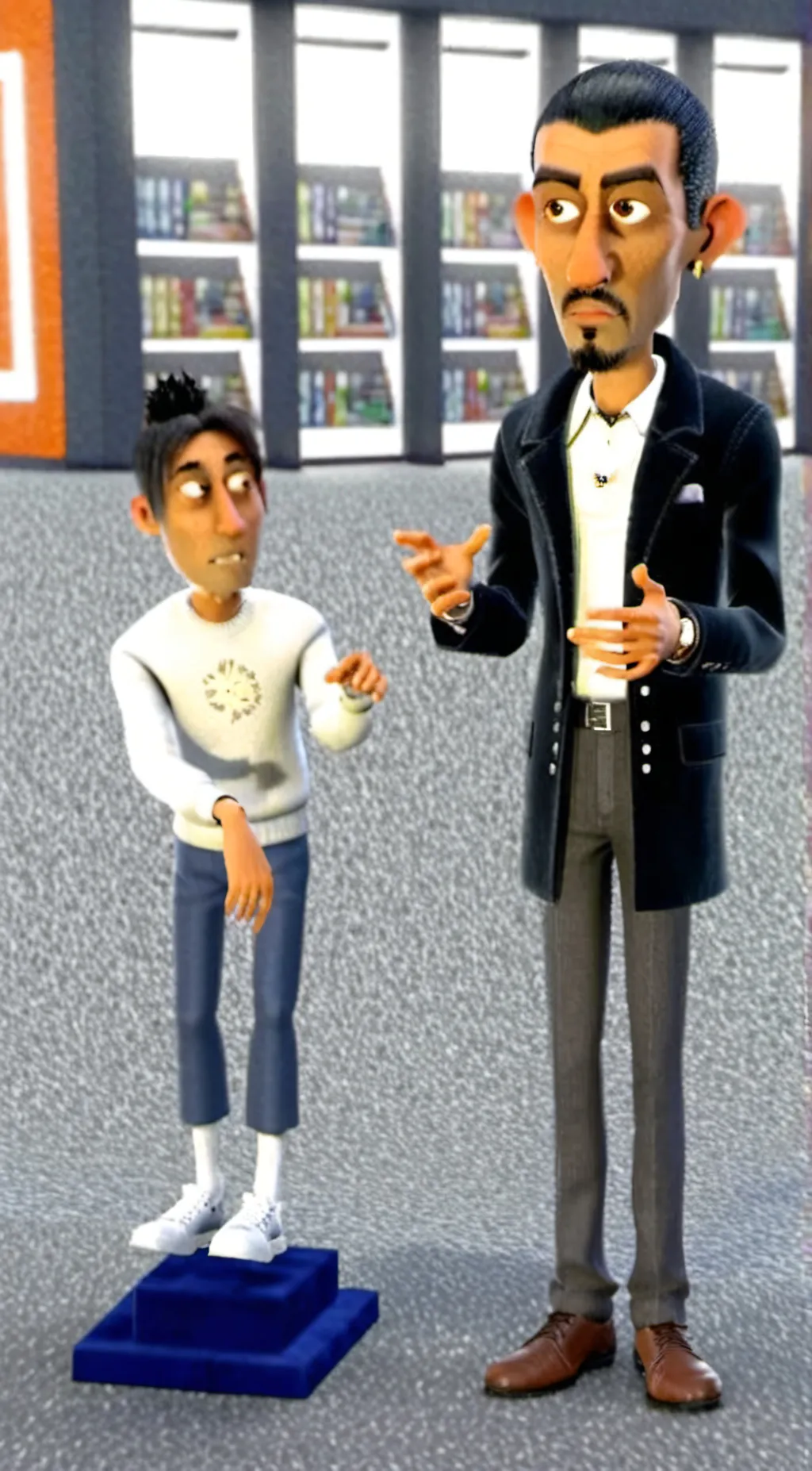 ai character: Why are you stupid background