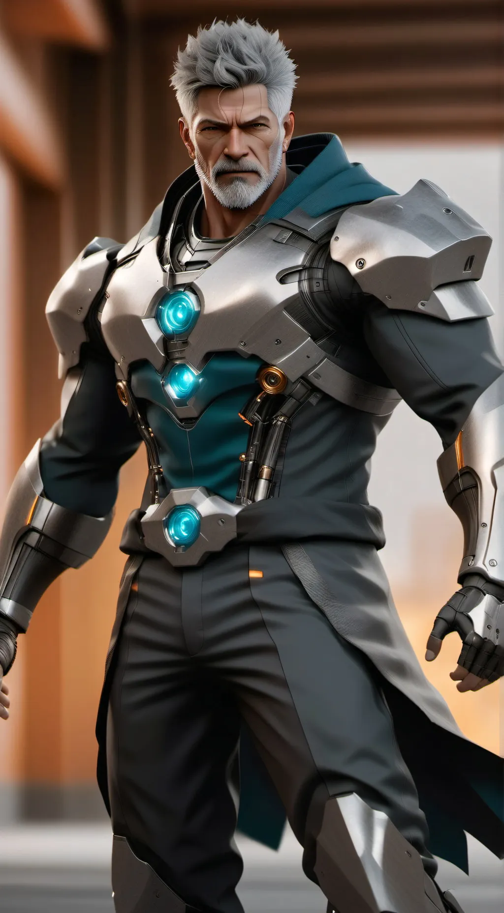 ai character: dr man-sole background