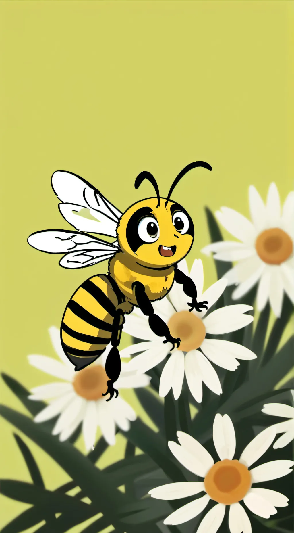 ai character: giga bee background