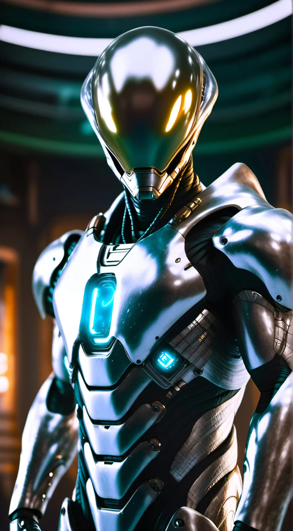 ai character: alien suit background