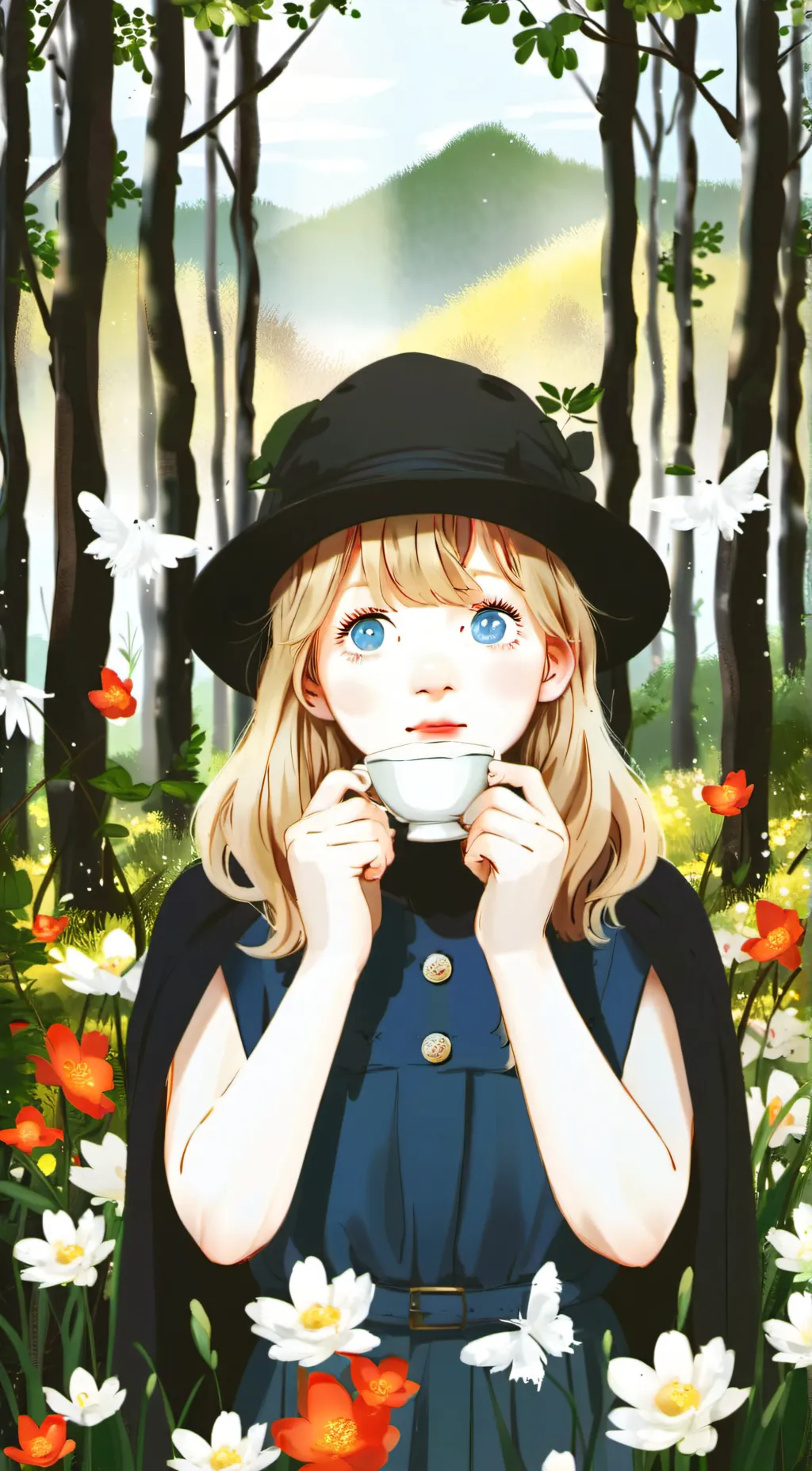 ai character: little sister background