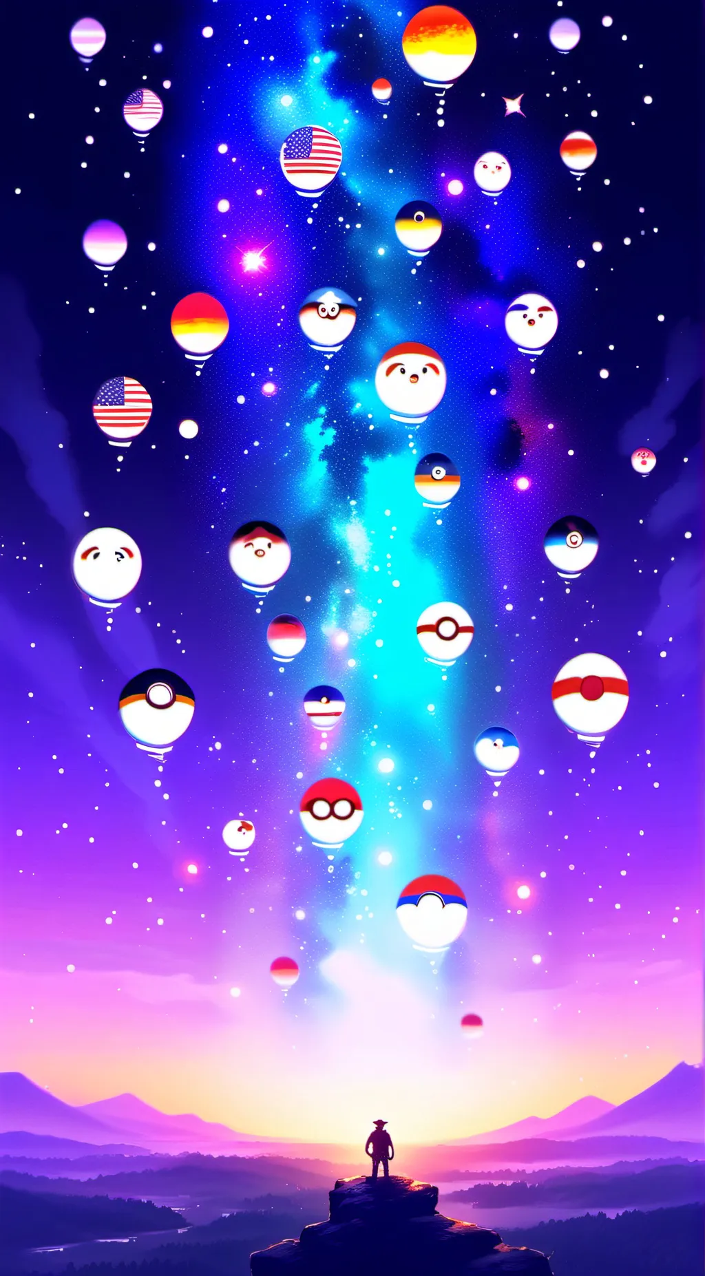 ai character: contryhumans background