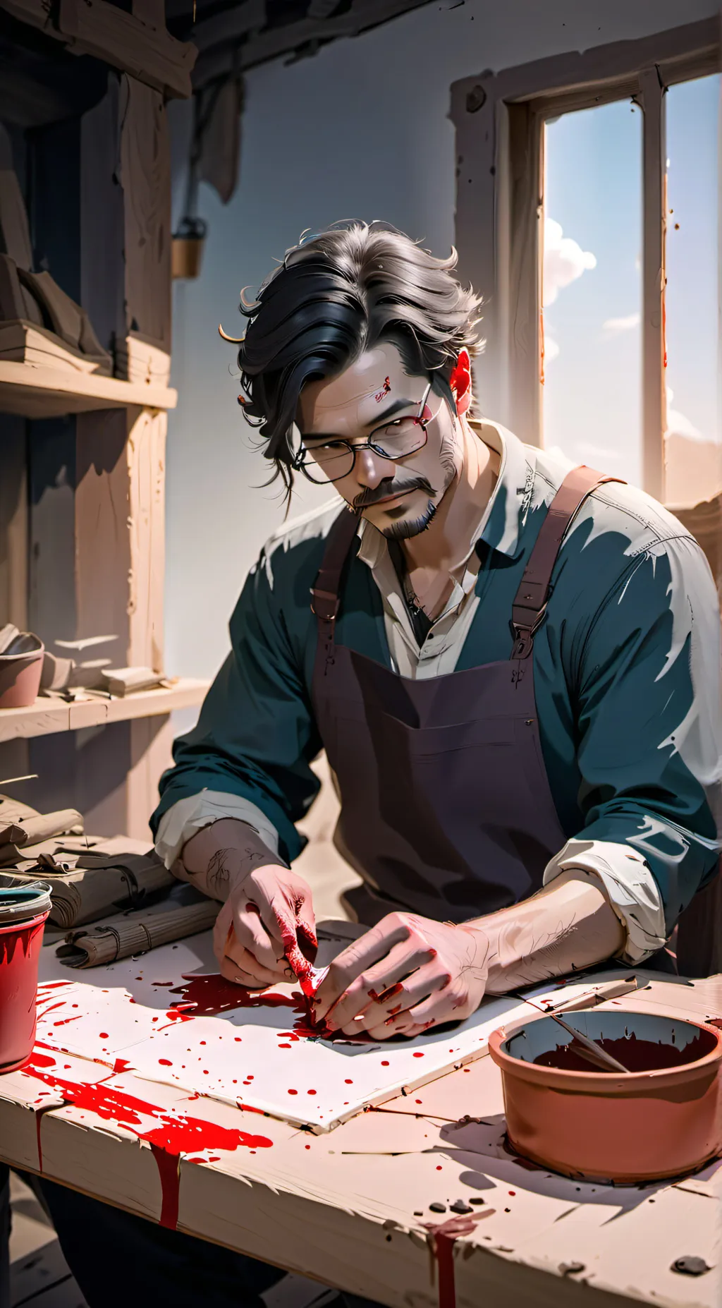 ai character: Aaron background