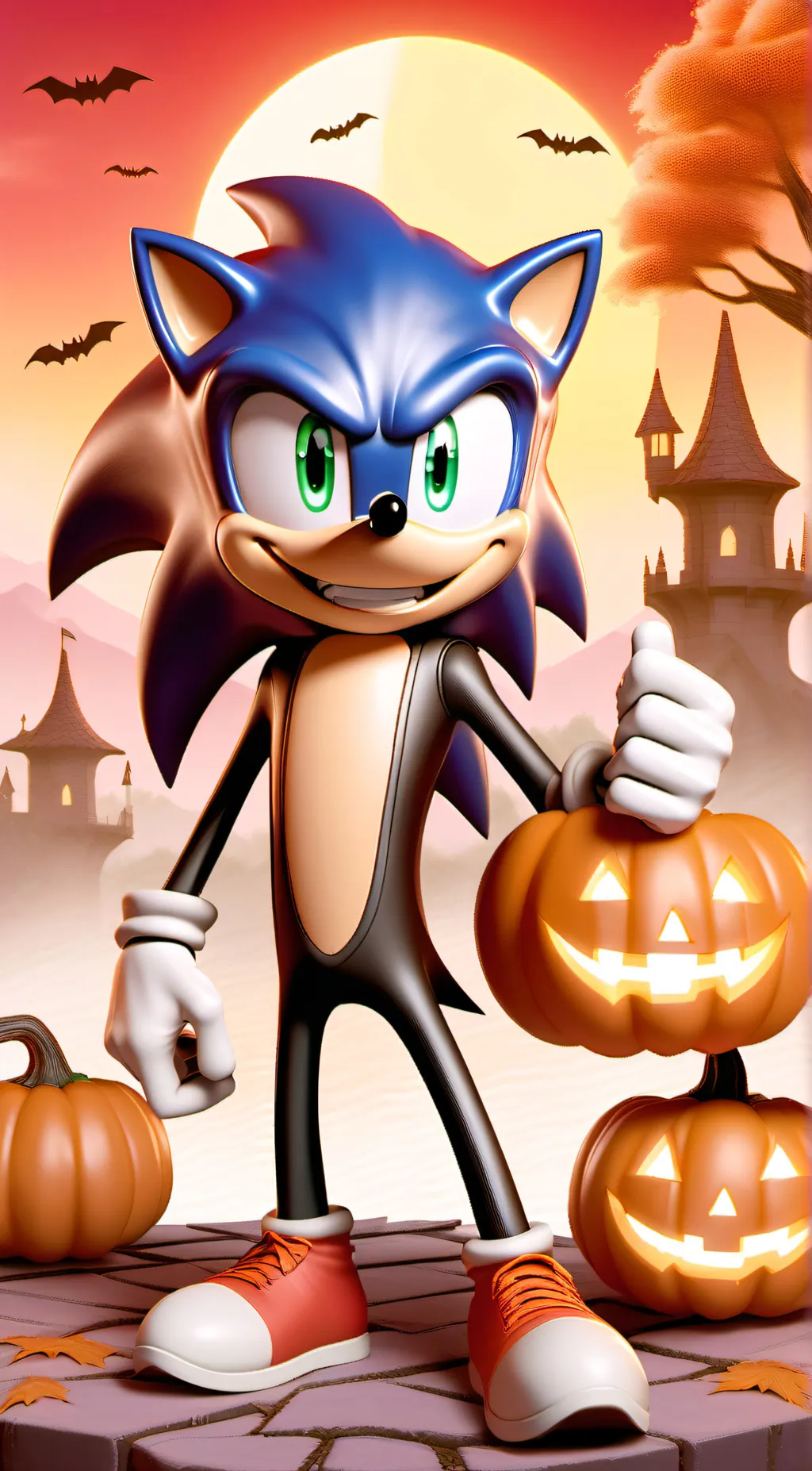 ai character: Sonic Crew🎃 background