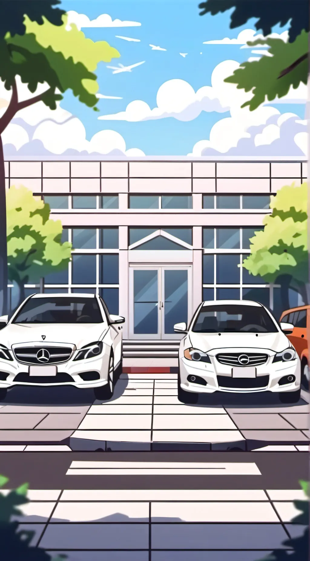 ai character: Car Brand but background