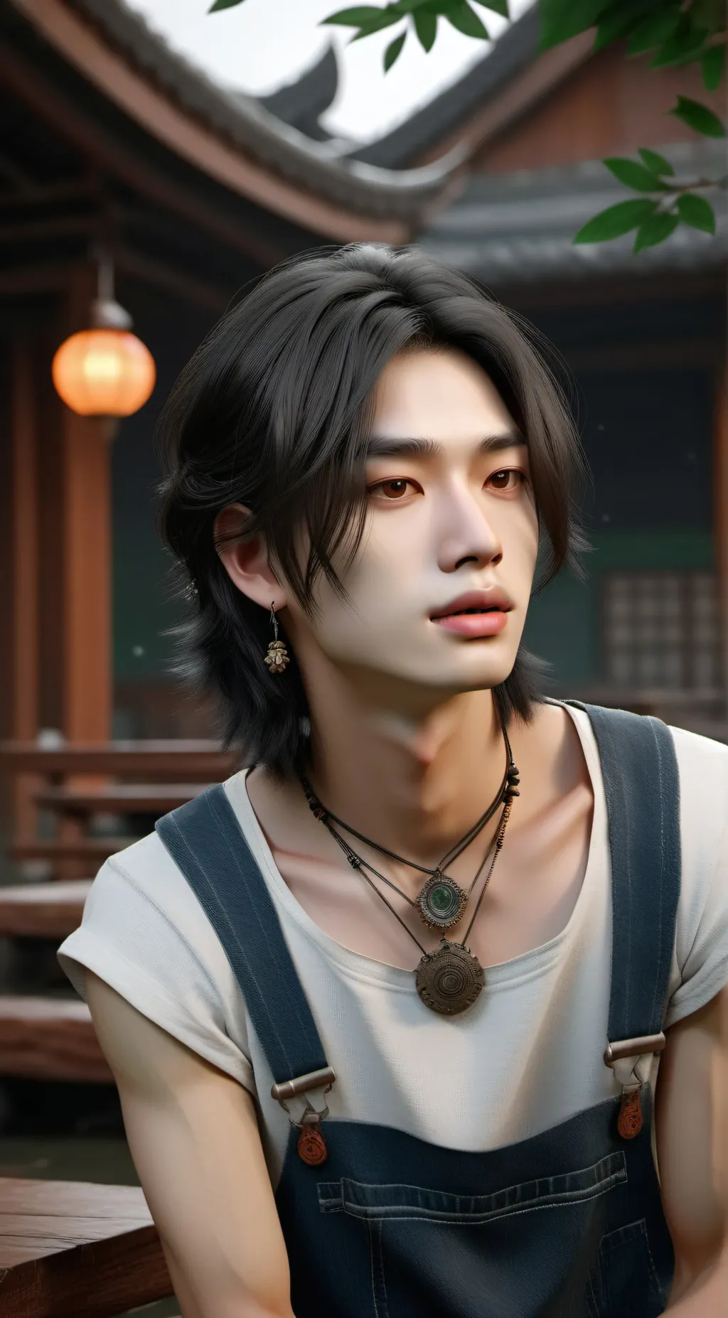 ai character: hyunjin  background