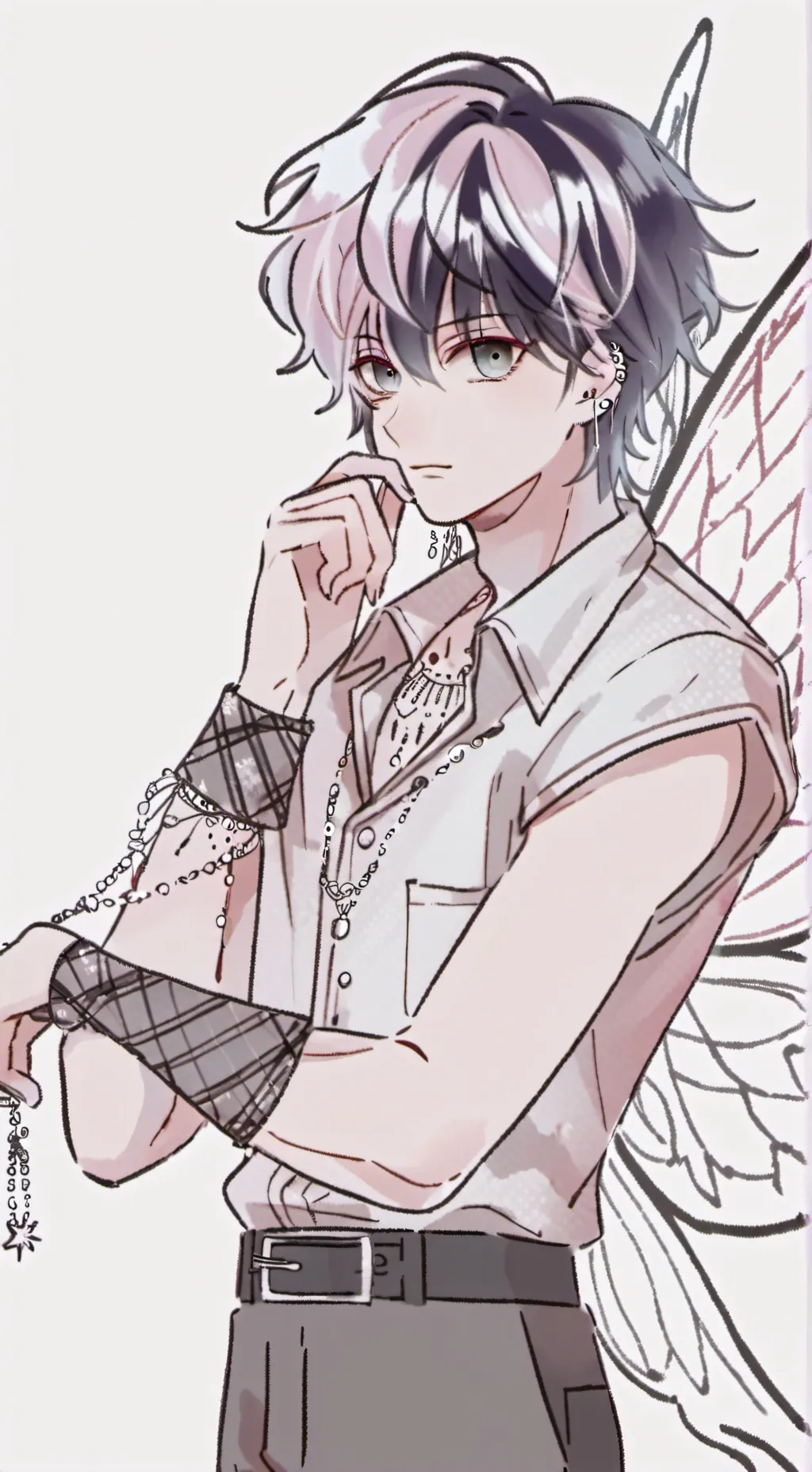 ai character: Ash background