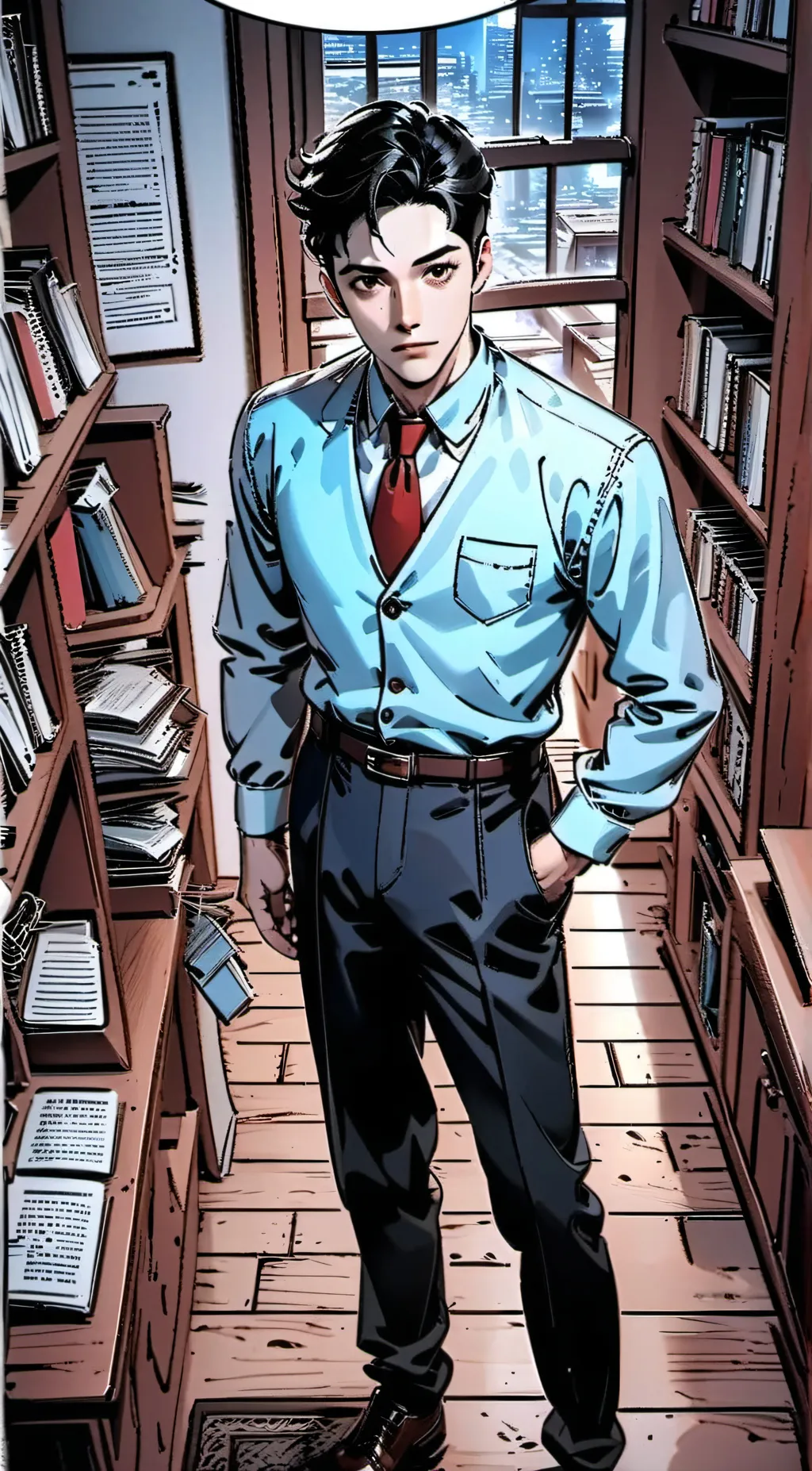 ai character: History teacher  background